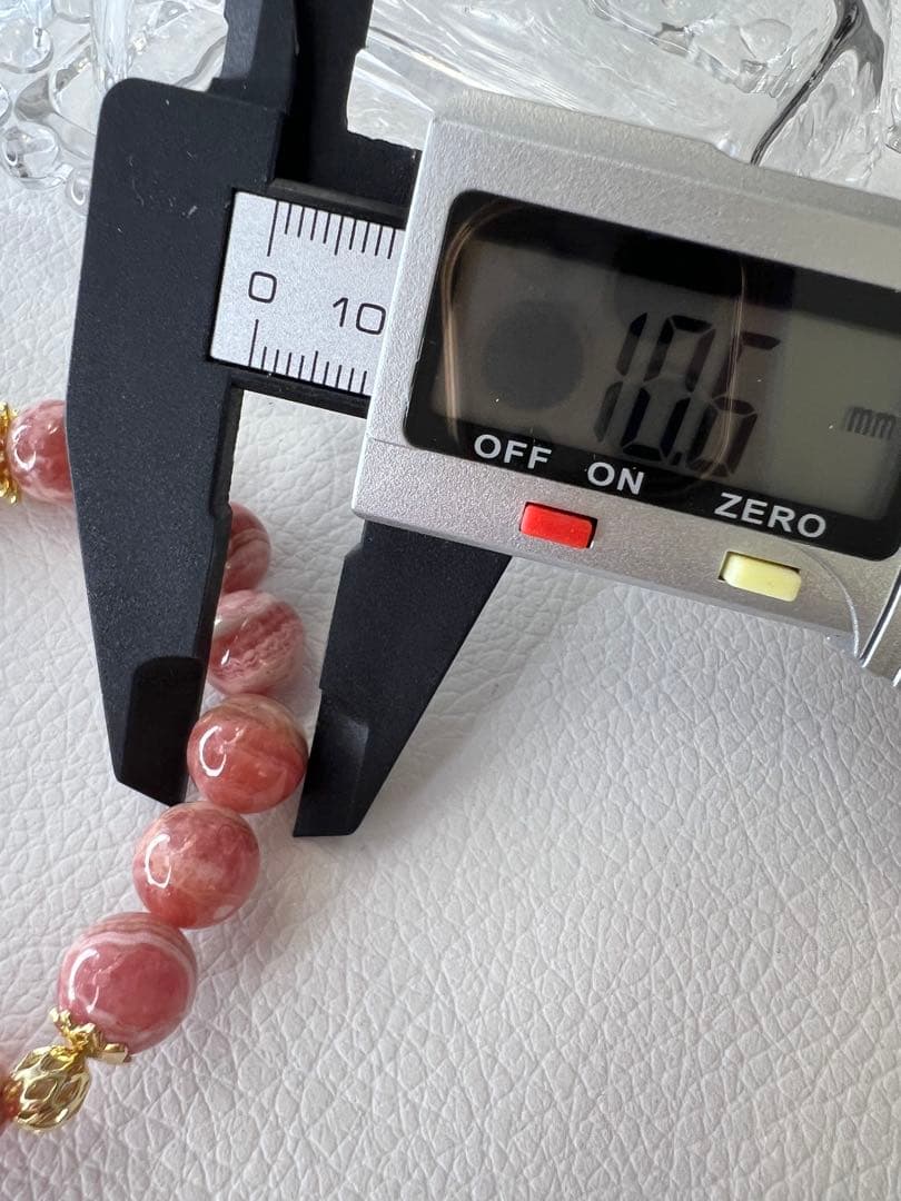 ハート型インカローズ♡インカローズブレスレット　バラ色の人生