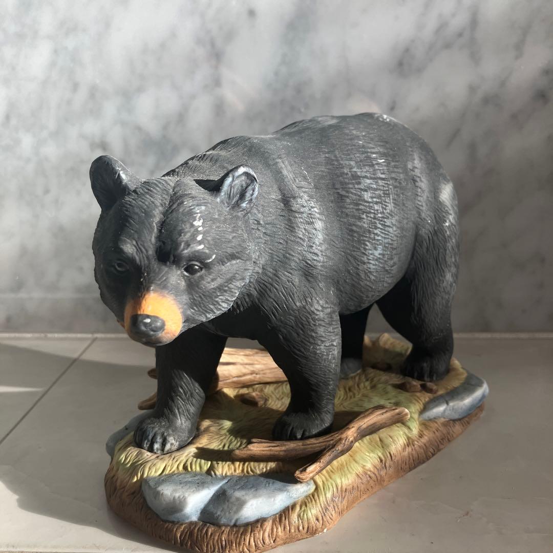 アメリカ90年代名門Andrea社生きているように生命力のある瞳のクマの陶器