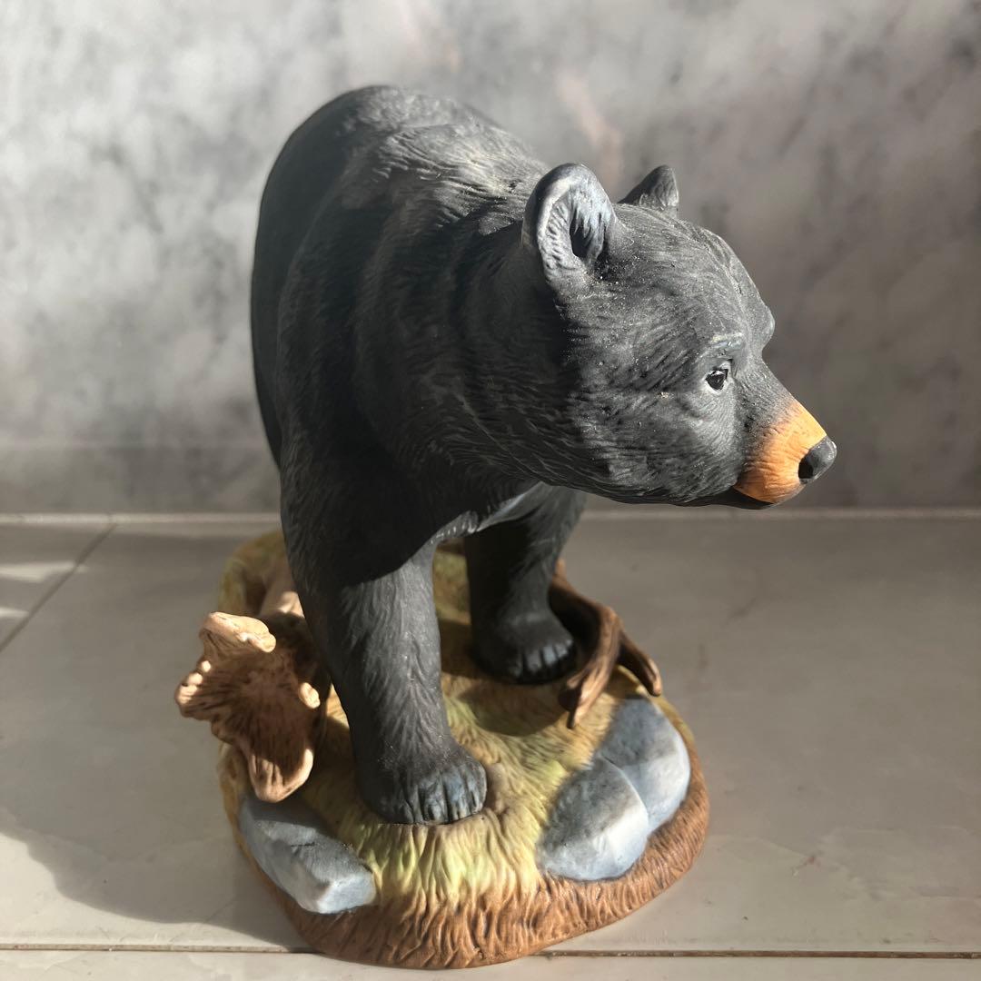 アメリカ90年代名門Andrea社生きているように生命力のある瞳のクマの陶器