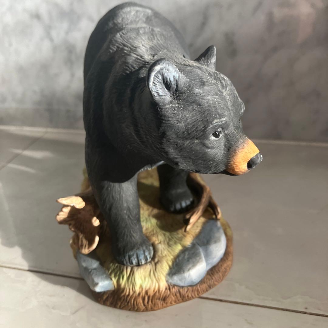 アメリカ90年代名門Andrea社生きているように生命力のある瞳のクマの陶器