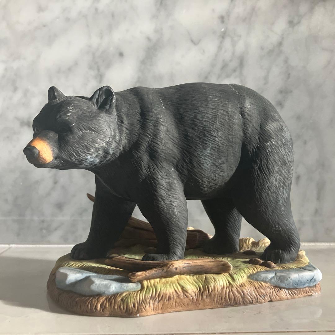 アメリカ90年代名門Andrea社生きているように生命力のある瞳のクマの陶器