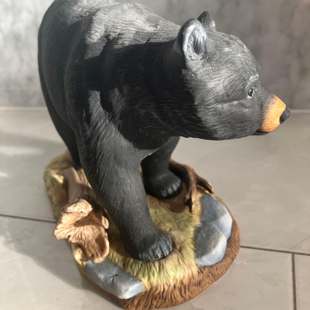 アメリカ90年代名門Andrea社生きているように生命力のある瞳のクマの陶器