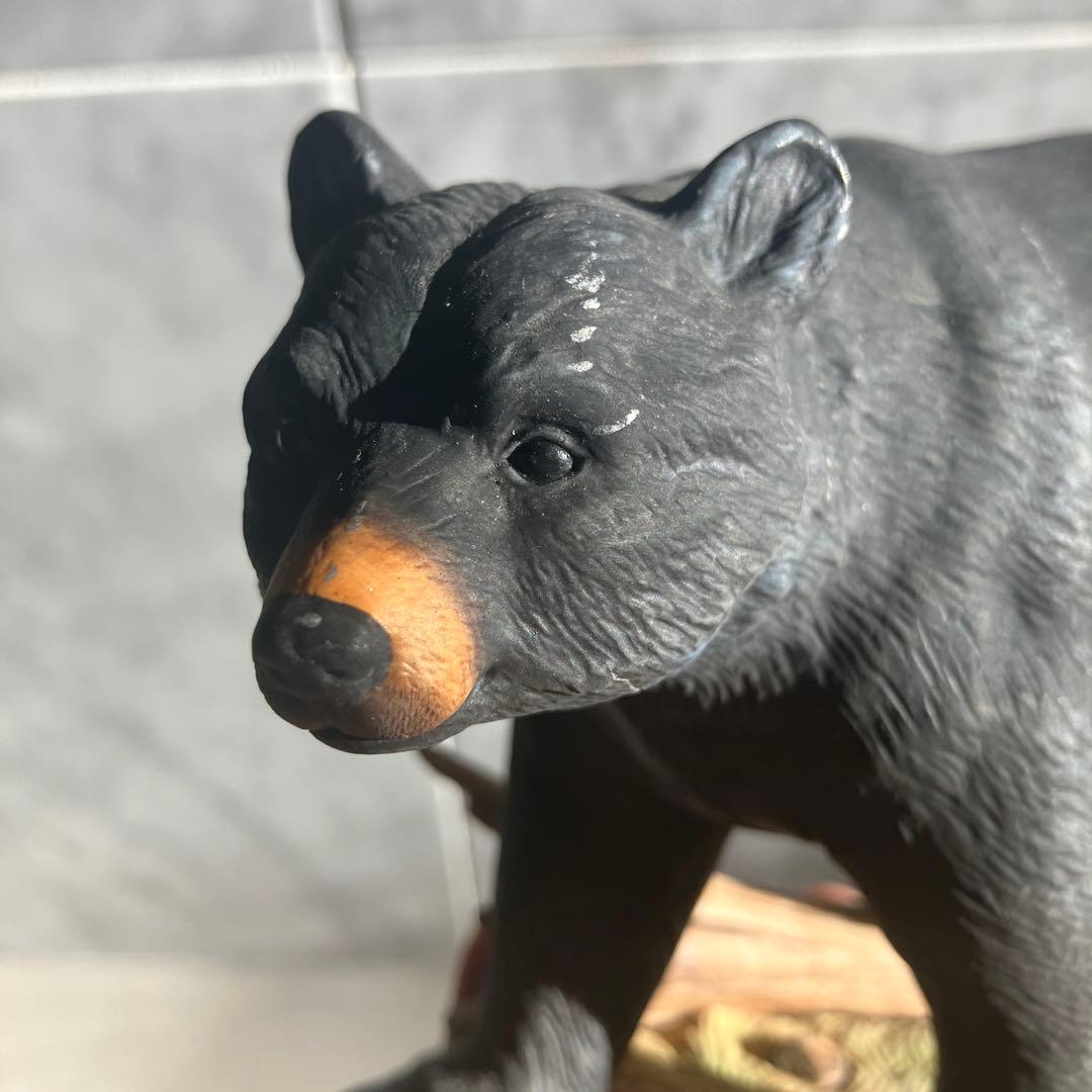 アメリカ90年代名門Andrea社生きているように生命力のある瞳のクマの陶器