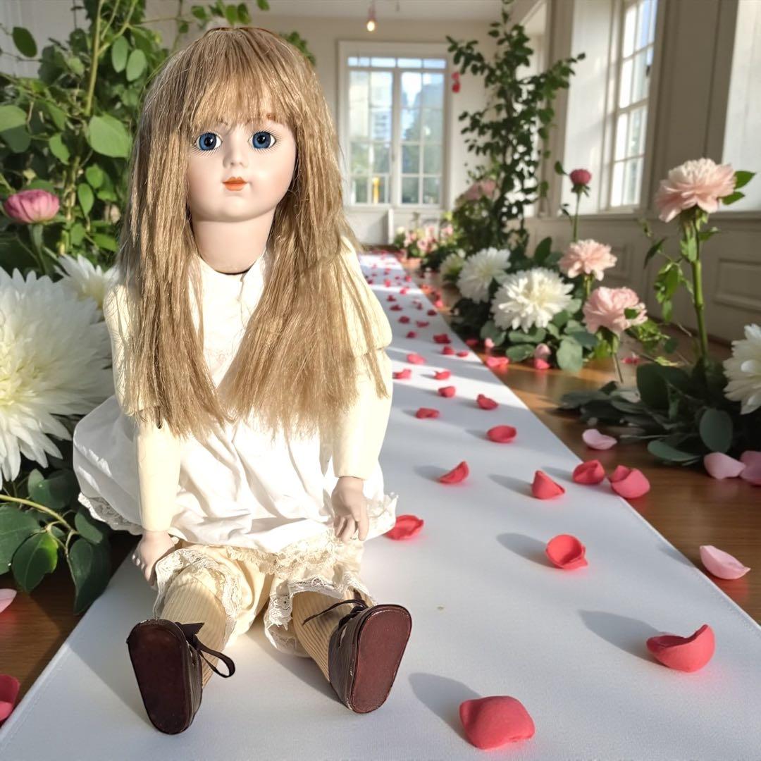 焼きみかん様専用 ビスクドール ブリュ ジュン ローズレッドドレス