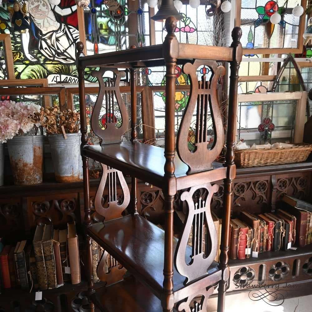 L3710-22 英国アンティーク ブックスタンド ショップ什器 収納 本棚