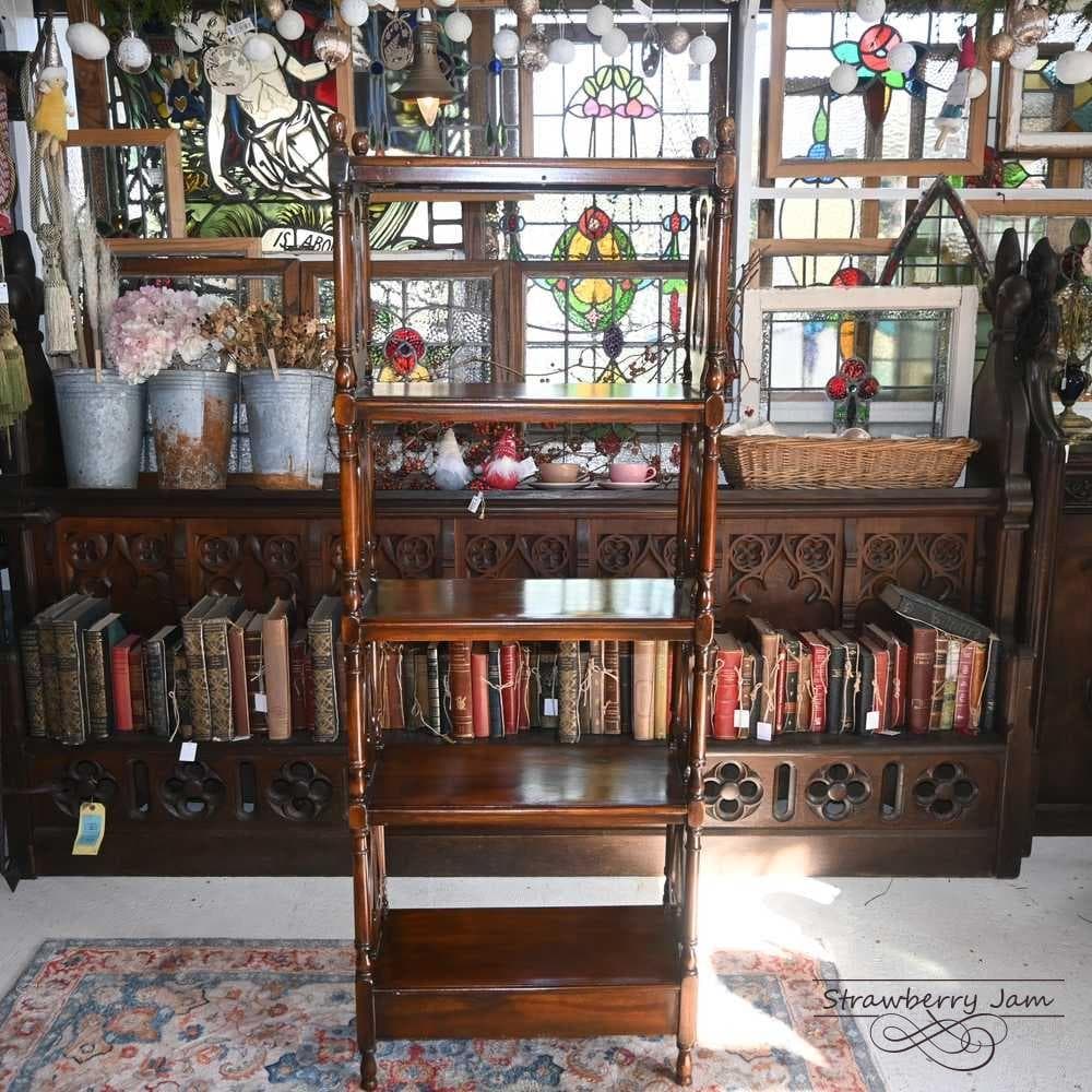 L3710-22 英国アンティーク ブックスタンド ショップ什器 収納 本棚