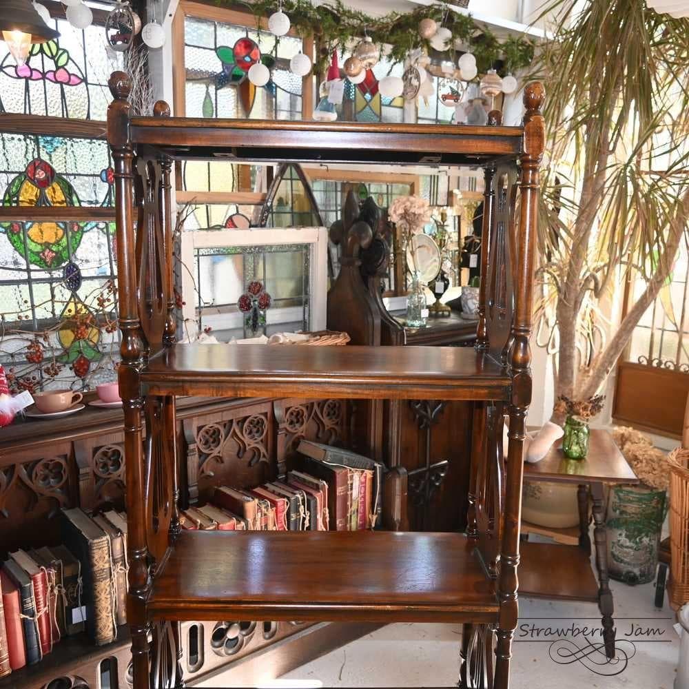 L3710-22 英国アンティーク ブックスタンド ショップ什器 収納 本棚