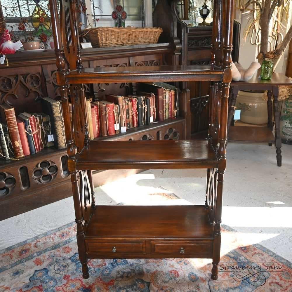 L3710-22 英国アンティーク ブックスタンド ショップ什器 収納 本棚