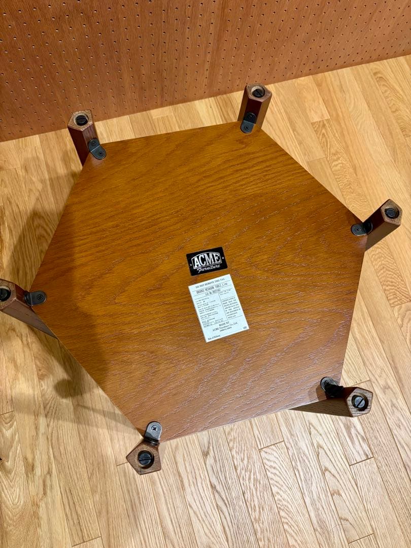 【引取条件】アクメファニチャー ヘキサゴン テーブル ベゼル テーブルランプ