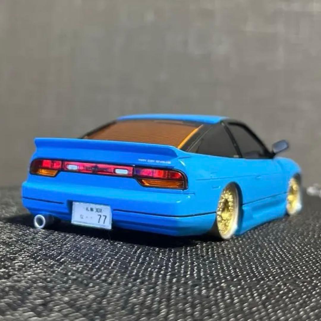 ミニッツシルエイティ　ライトブルー　　　フルエアロ　Rグリル　角目