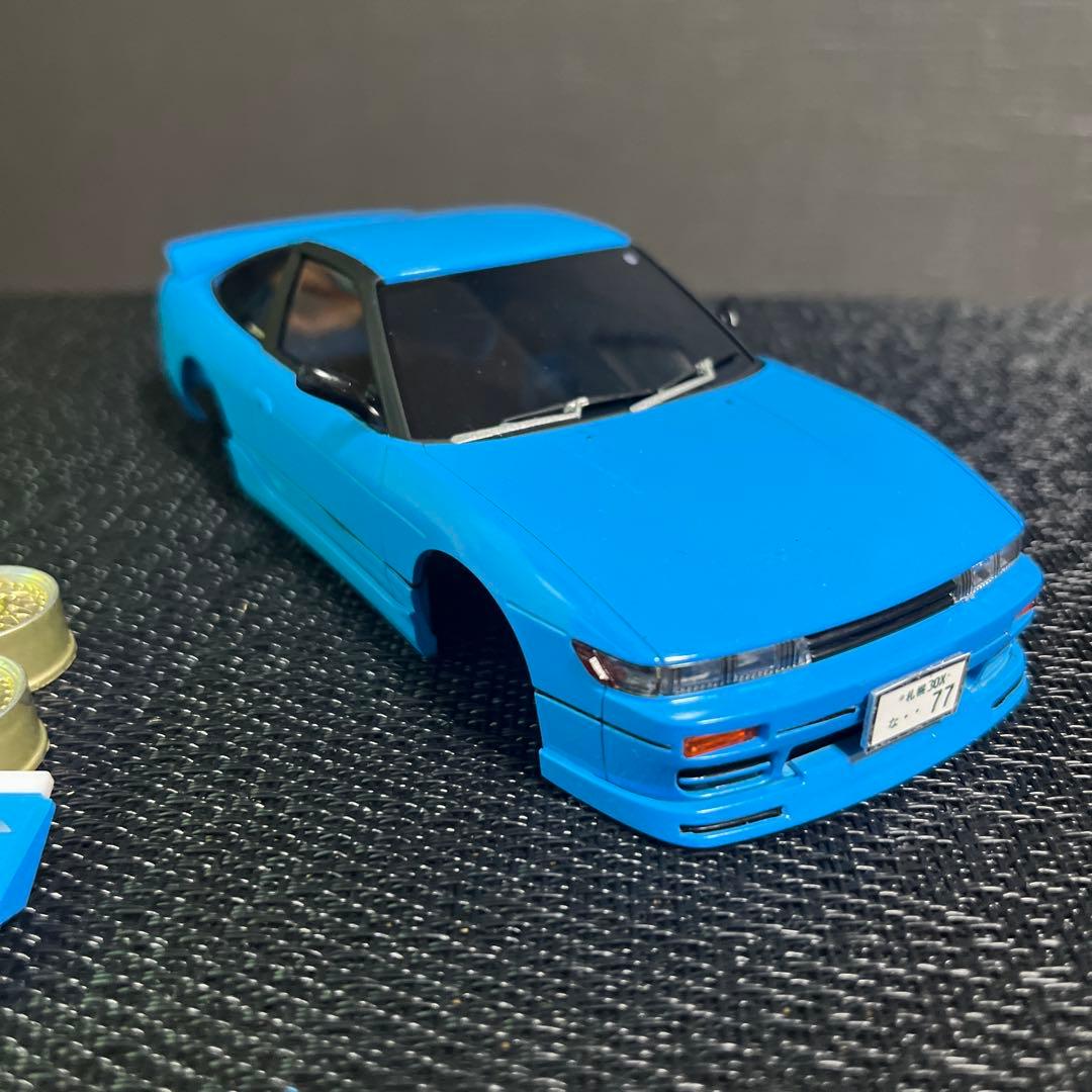 ミニッツシルエイティ　ライトブルー　　　フルエアロ　Rグリル　角目