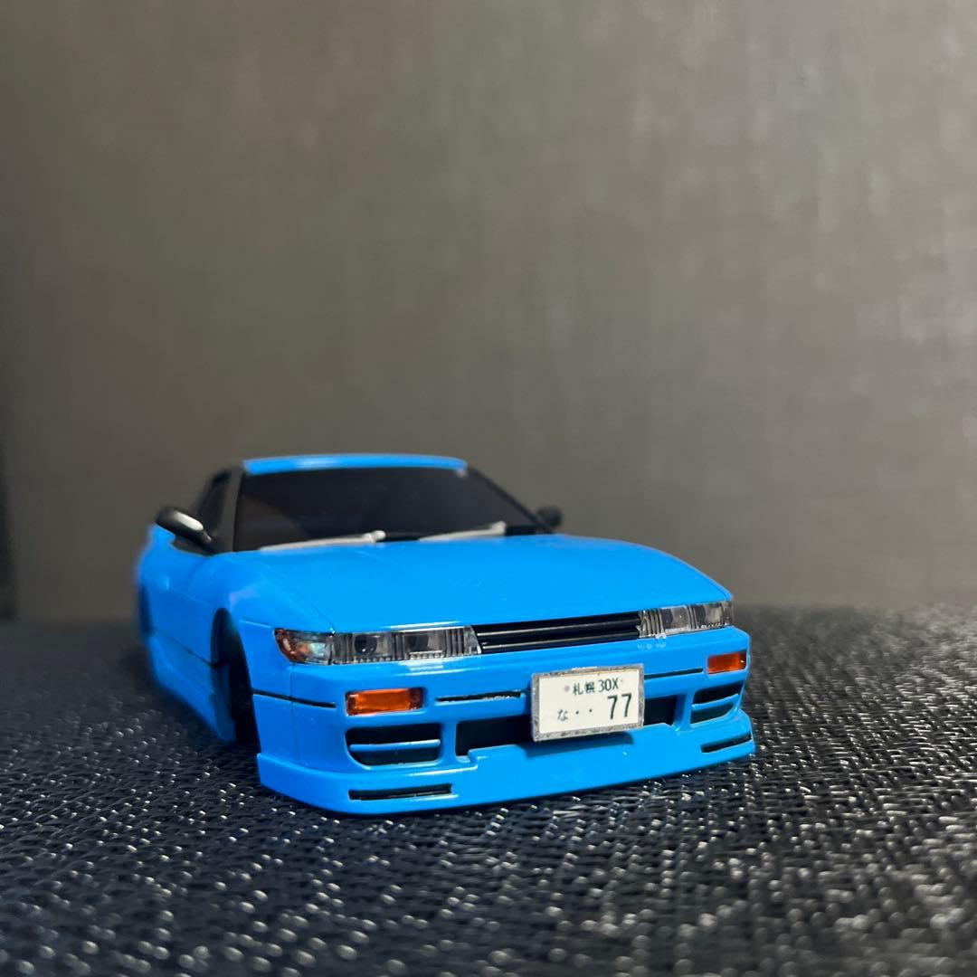 ミニッツシルエイティ　ライトブルー　　　フルエアロ　Rグリル　角目