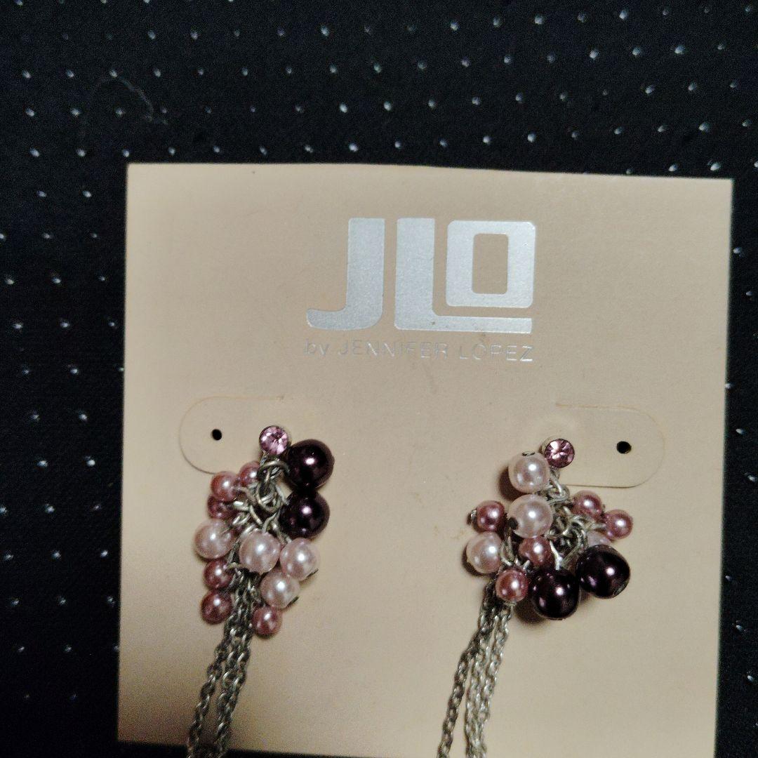 JLO ビーズチェーン付きピアス