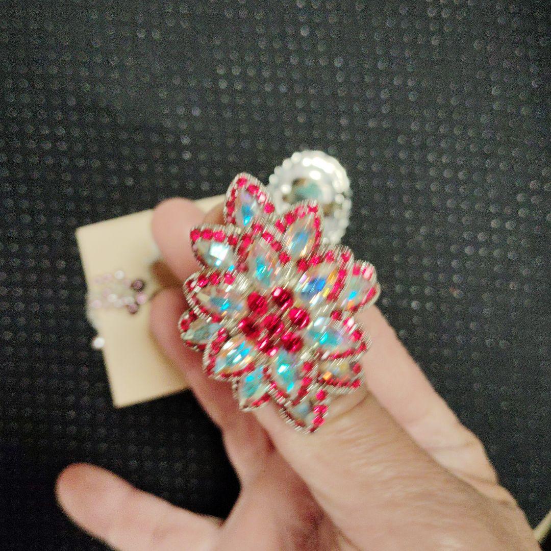 JLO ビーズチェーン付きピアス