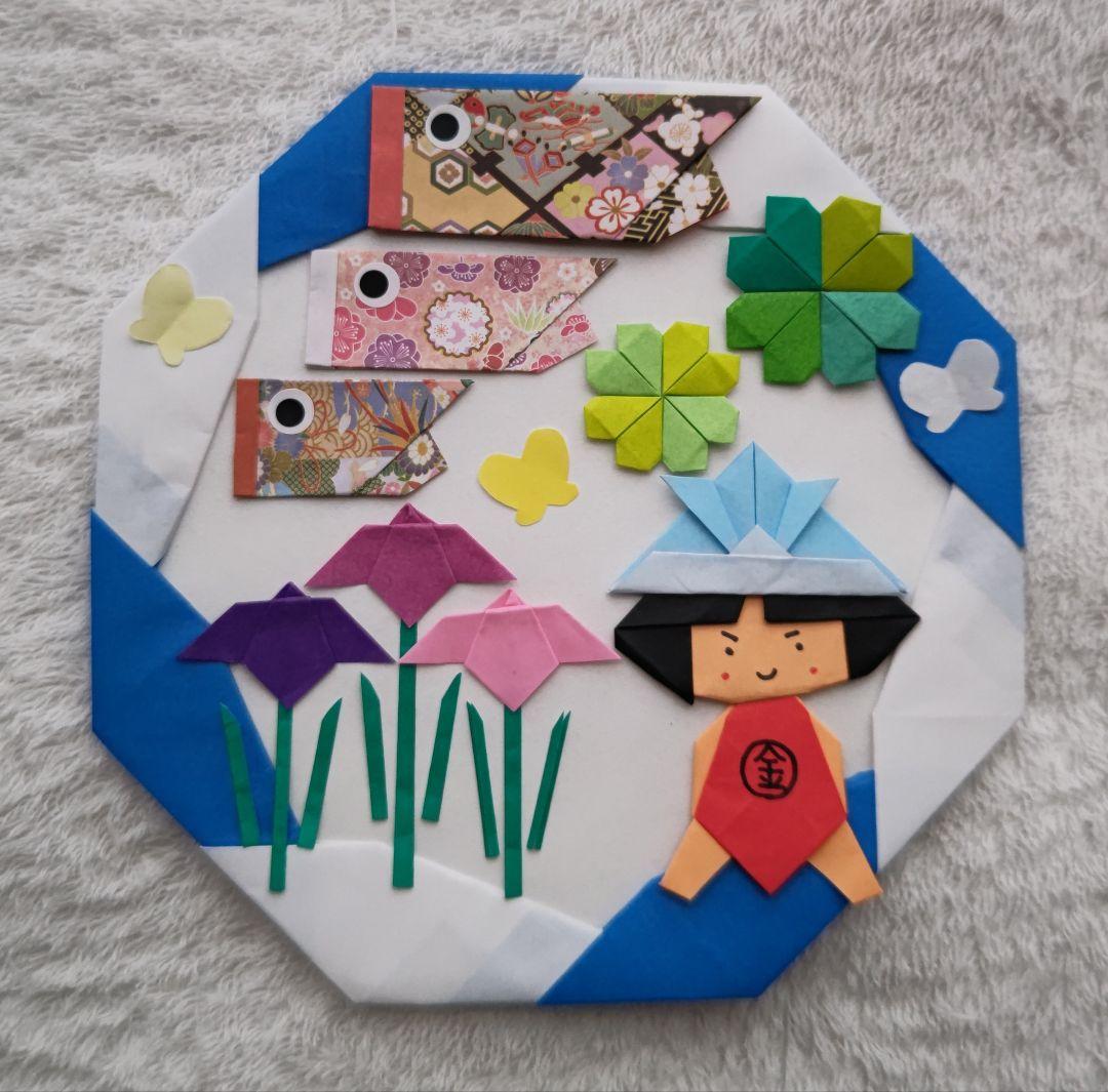 折り紙 こいのぼり・金太郎りリース ⑤ - メルカリ