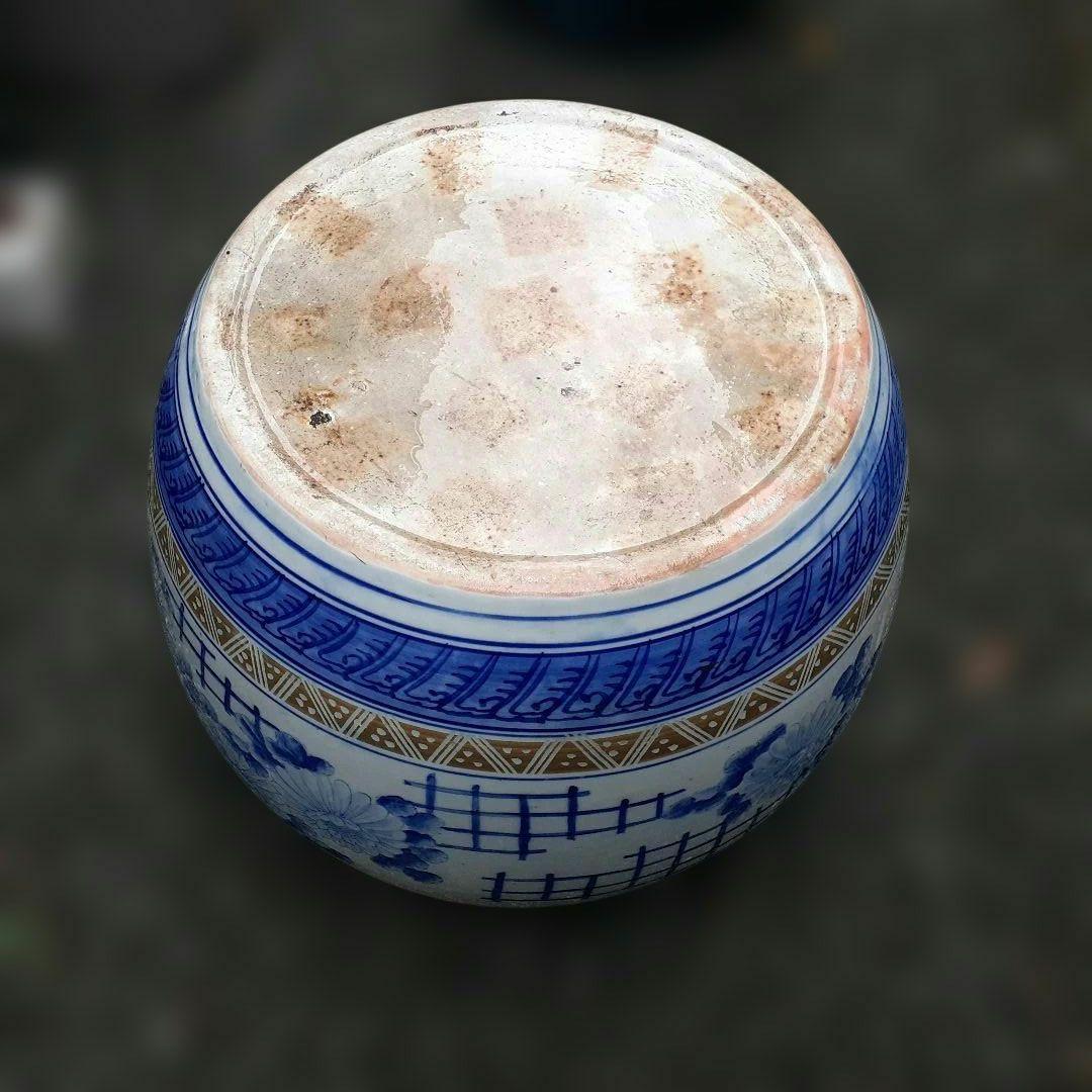 特大　火鉢睡蓮鉢・メダカ鉢・水草