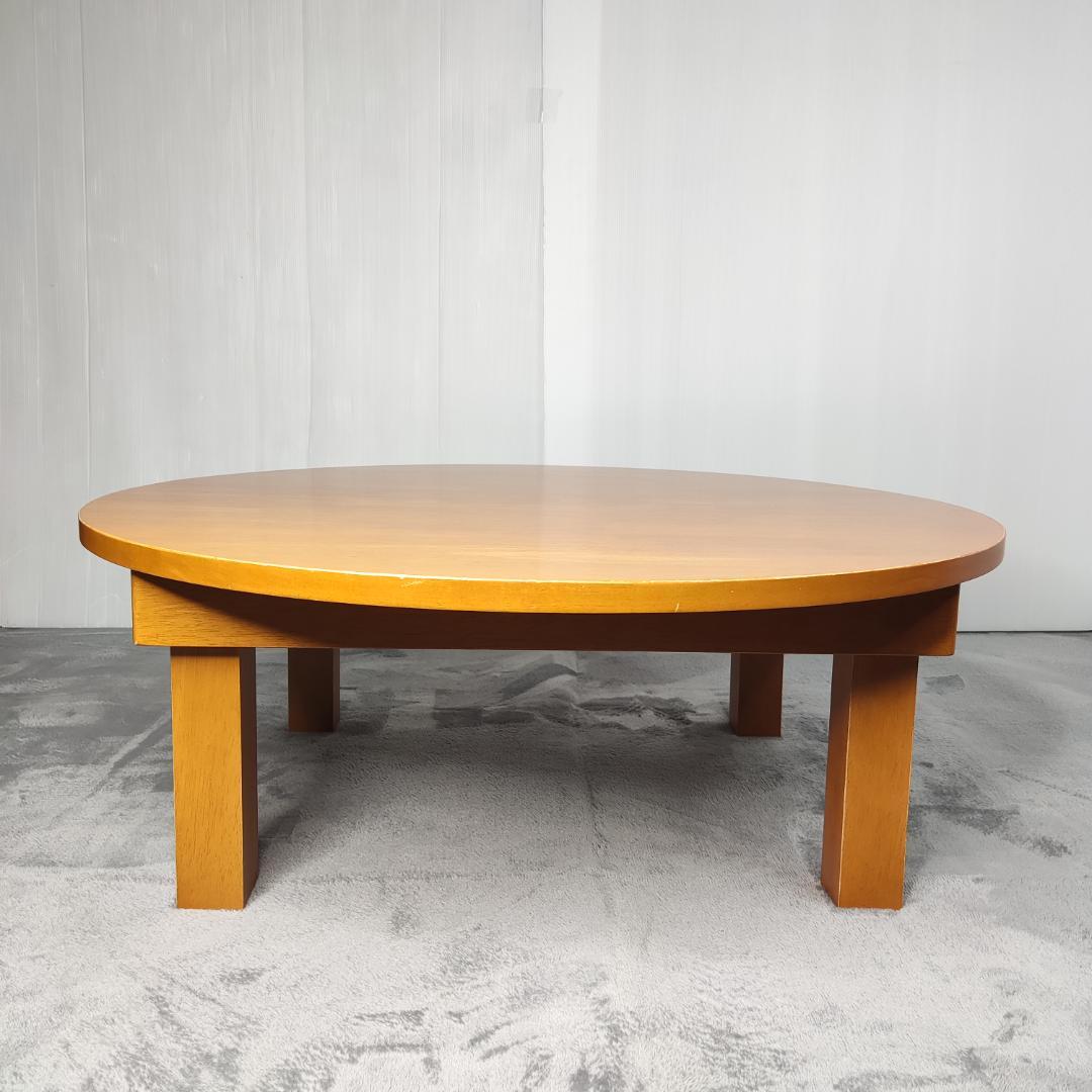 天然木製　丸テーブル　座卓　ちゃぶ台　レトロ　アンティーク　直径80 高さ30