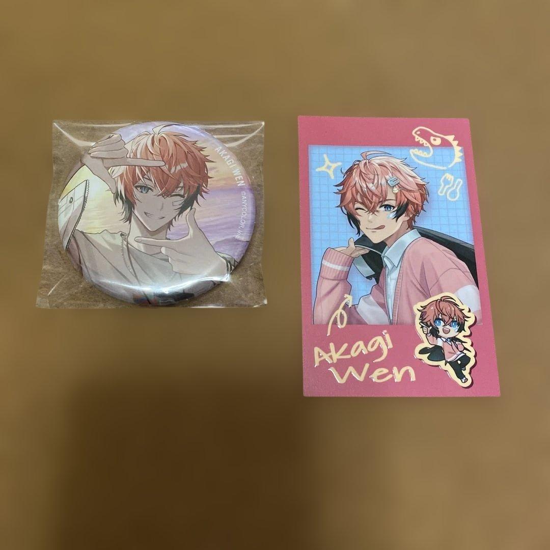 赤城ウェン 缶バッジ チェキ風カード - メルカリ