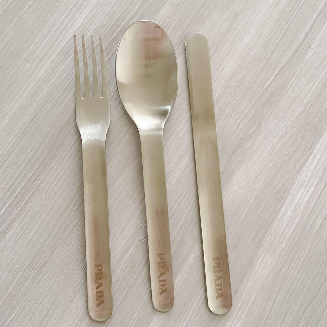 【箱　ケース付き】PRADA カトラリーセット フォーク スプーン ナイフ
