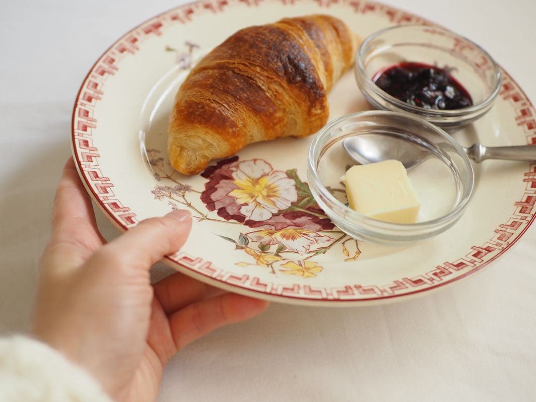 Sarreguemines antique plate サルグミンヌ