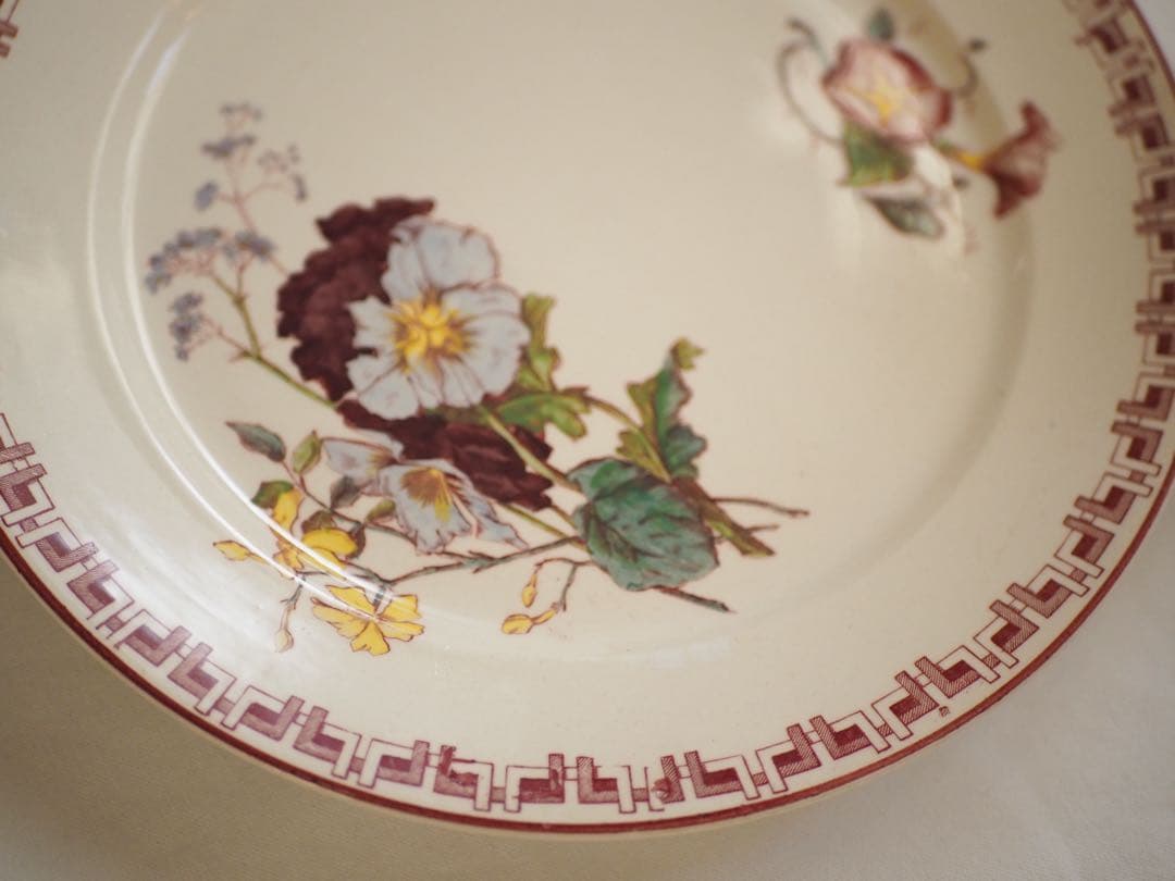 Sarreguemines antique plate サルグミンヌ