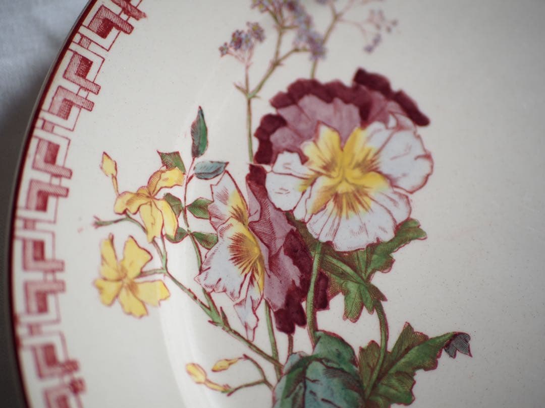 Sarreguemines antique plate サルグミンヌ