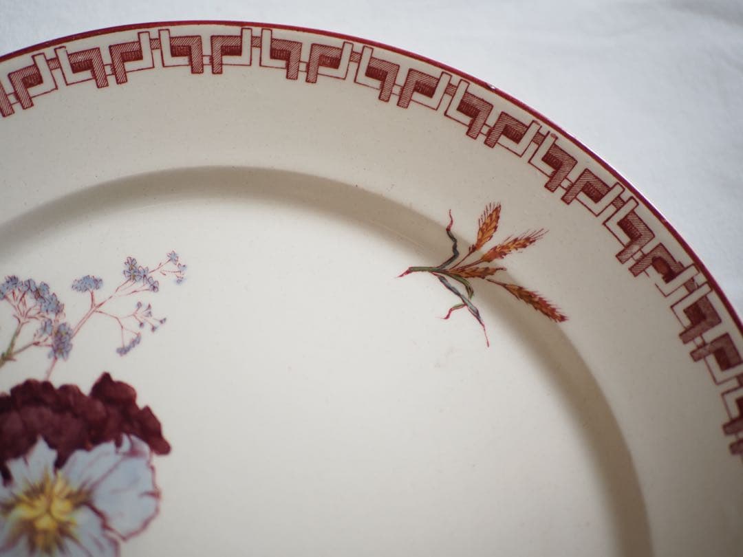 Sarreguemines antique plate サルグミンヌ