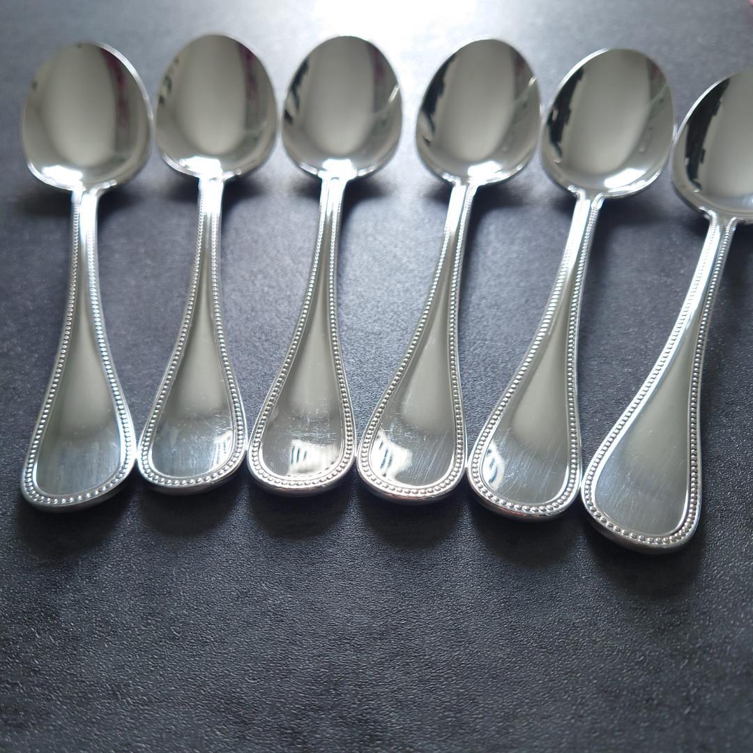 美品 クリストフル パール スタンダードスプーン 6点