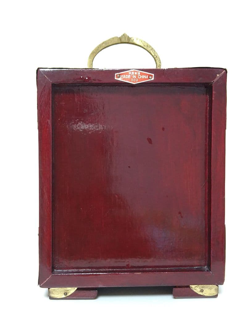 プロフ必読！∞ アンティークなディスプレイに♪翡翠をはめ込んだレア小物入れ ∞