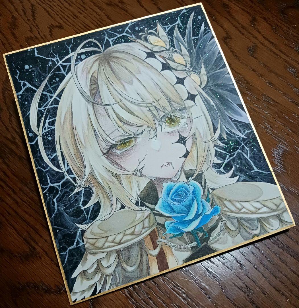 f*X様 魔法少女ノ魔女裁判 まのさば 蓮見レイア 魔女化 手書きイラスト