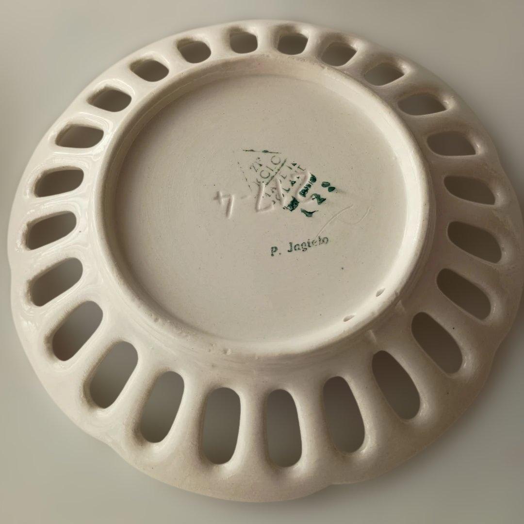 陶器皿5枚セット　ポーランド　ビンテージ　レトロ　壁掛け皿