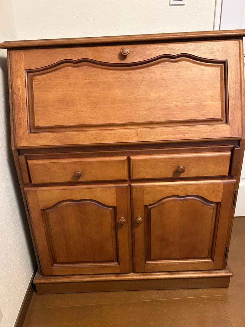 カリモク家具　ライティングビューロー　机　デスク　パソコンデスク