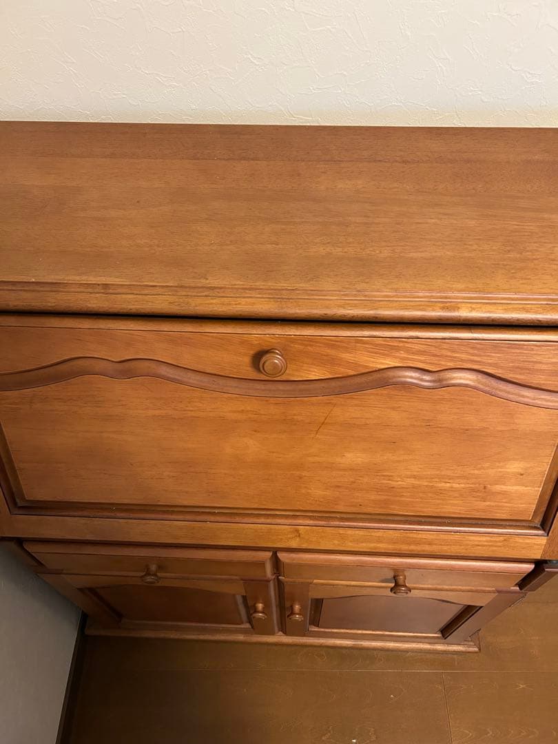 カリモク家具　ライティングビューロー　机　デスク　パソコンデスク