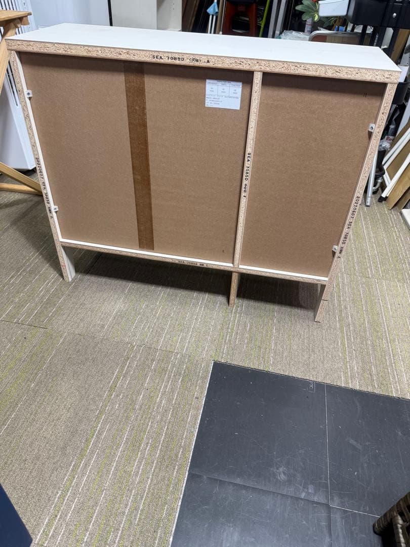 洗浄消毒作業済】ニトリ キャビネット マリーナ SEA7085DWW&BL - メルカリ