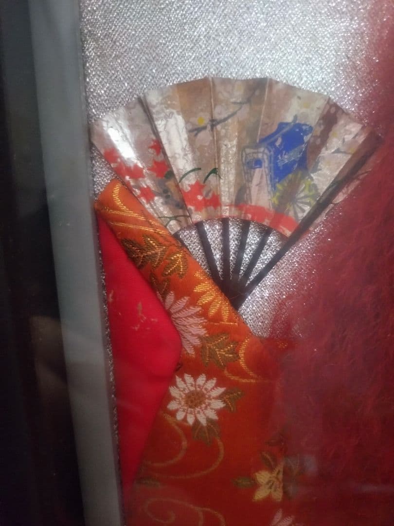 猩々　日本人形風額飾り　ハンドメイド（手作りです。）