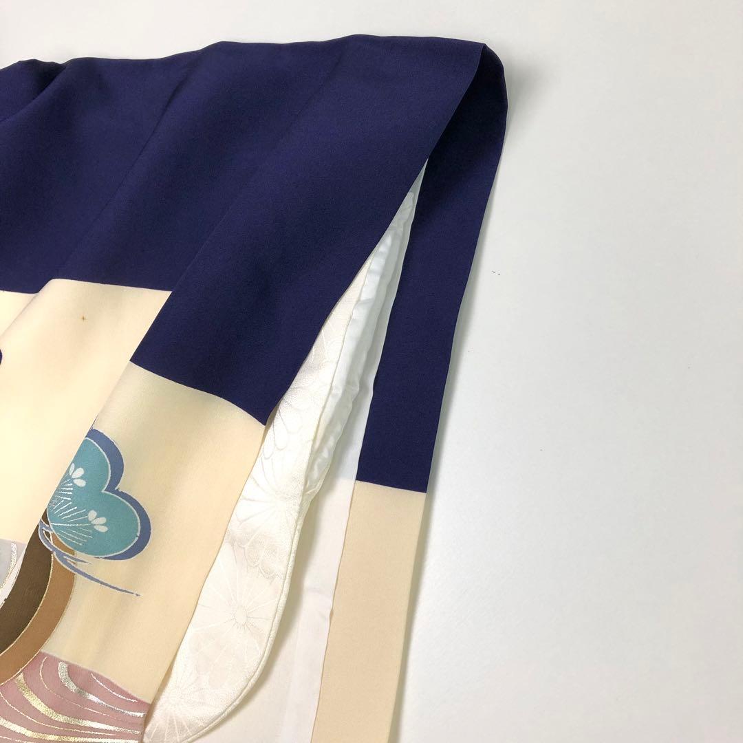 子供着物 お宮参り 七五三 祝着 襦袢付 兜に龍 金銀彩 CK-7363