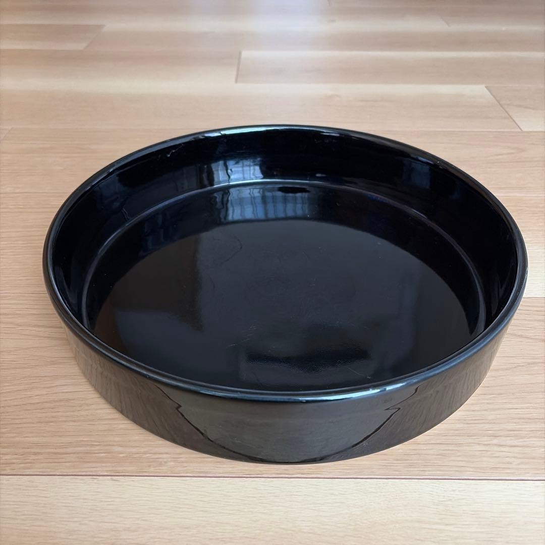 華道 生花用花器 丸 黒 水盤 - メルカリ