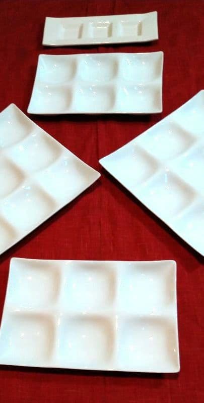 ♥九谷焼 司峰作３盛皿♦グッドデザイン・プレート賞受賞６・９盛皿７皿