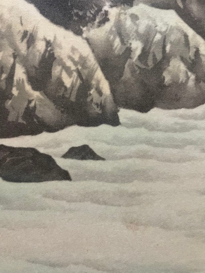 秋山信観 彩色山水 掛軸 尺五立 日本画家 - メルカリ