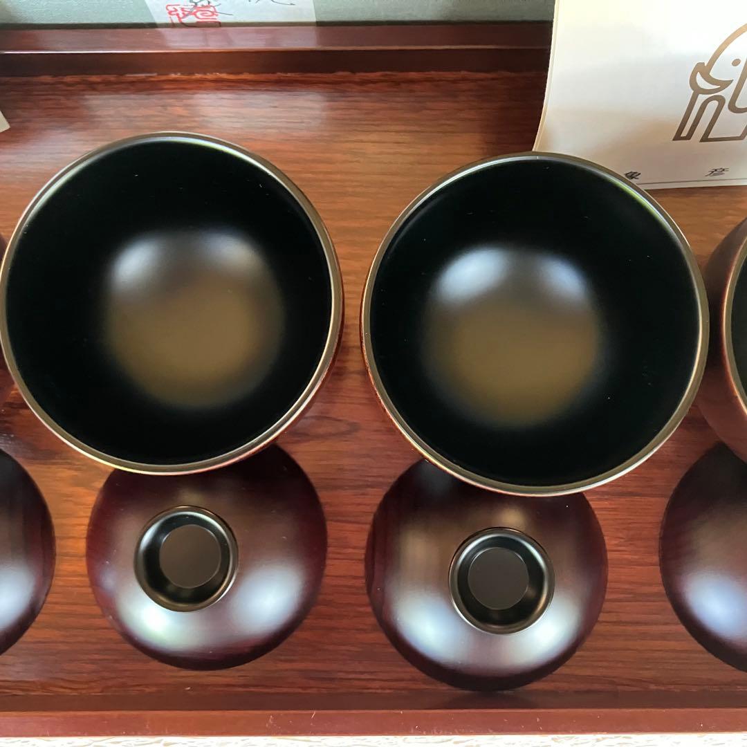 並木恒延 かに絵豆椀 ５客 小ぶりのお椀