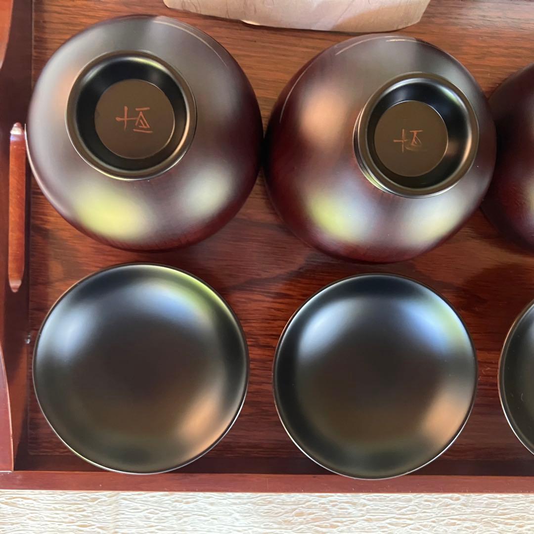 並木恒延 かに絵豆椀 ５客 小ぶりのお椀