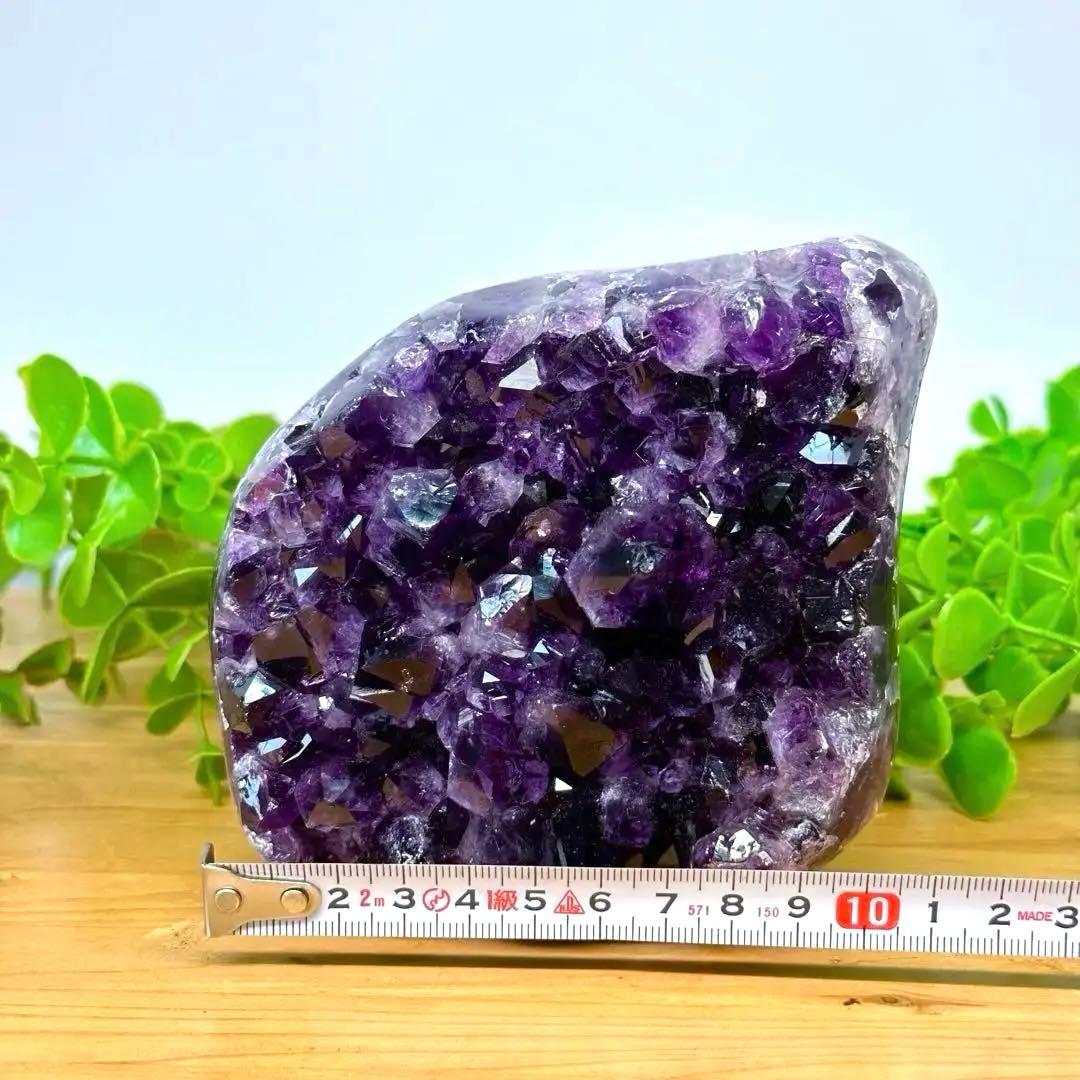 アメジスト クラスター 置き物 原石 1.47kg ブラジル産