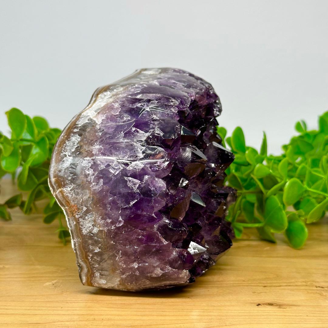 アメジスト クラスター 置き物 原石 1.47kg ブラジル産