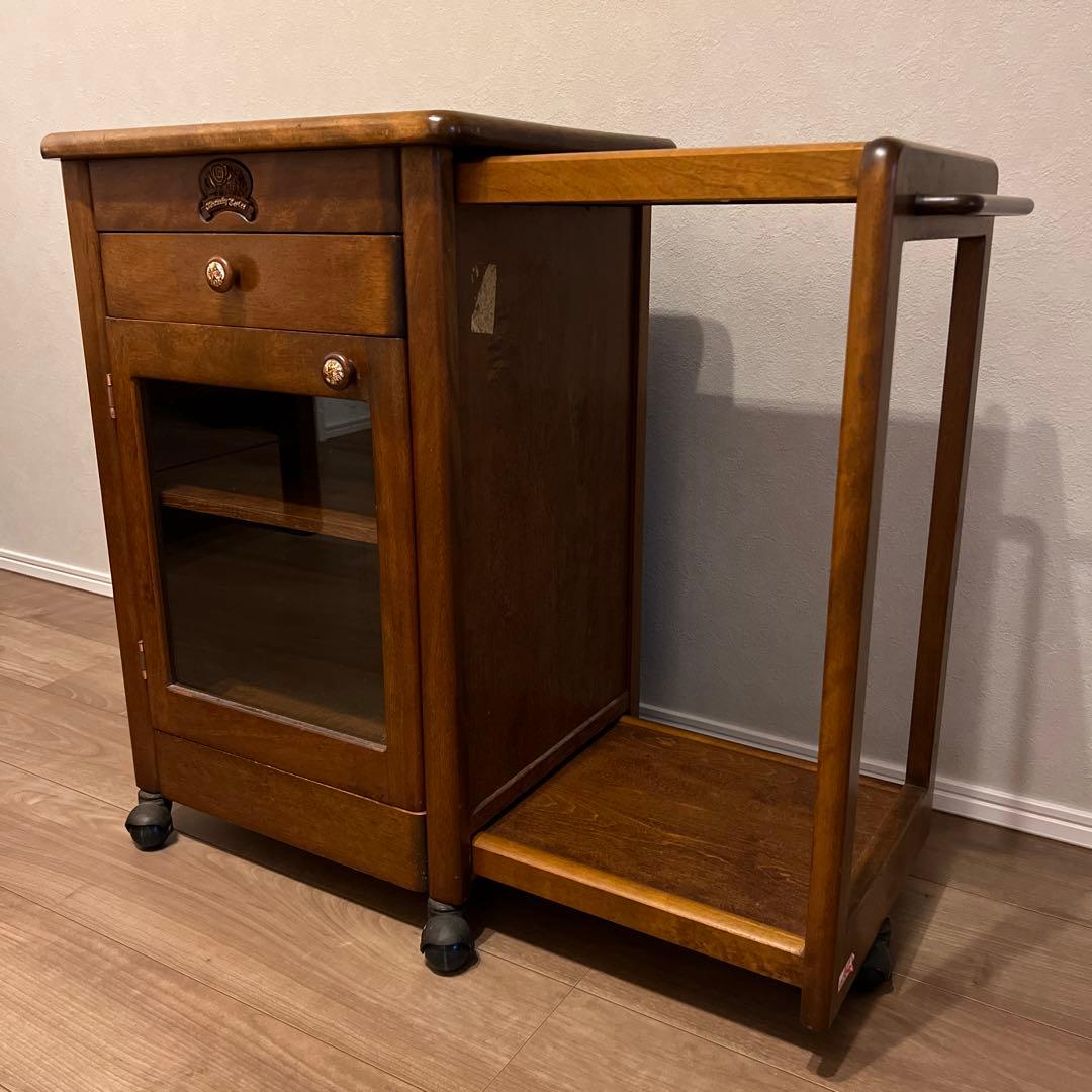 サイドテーブル　棚　アンティーク　昭和