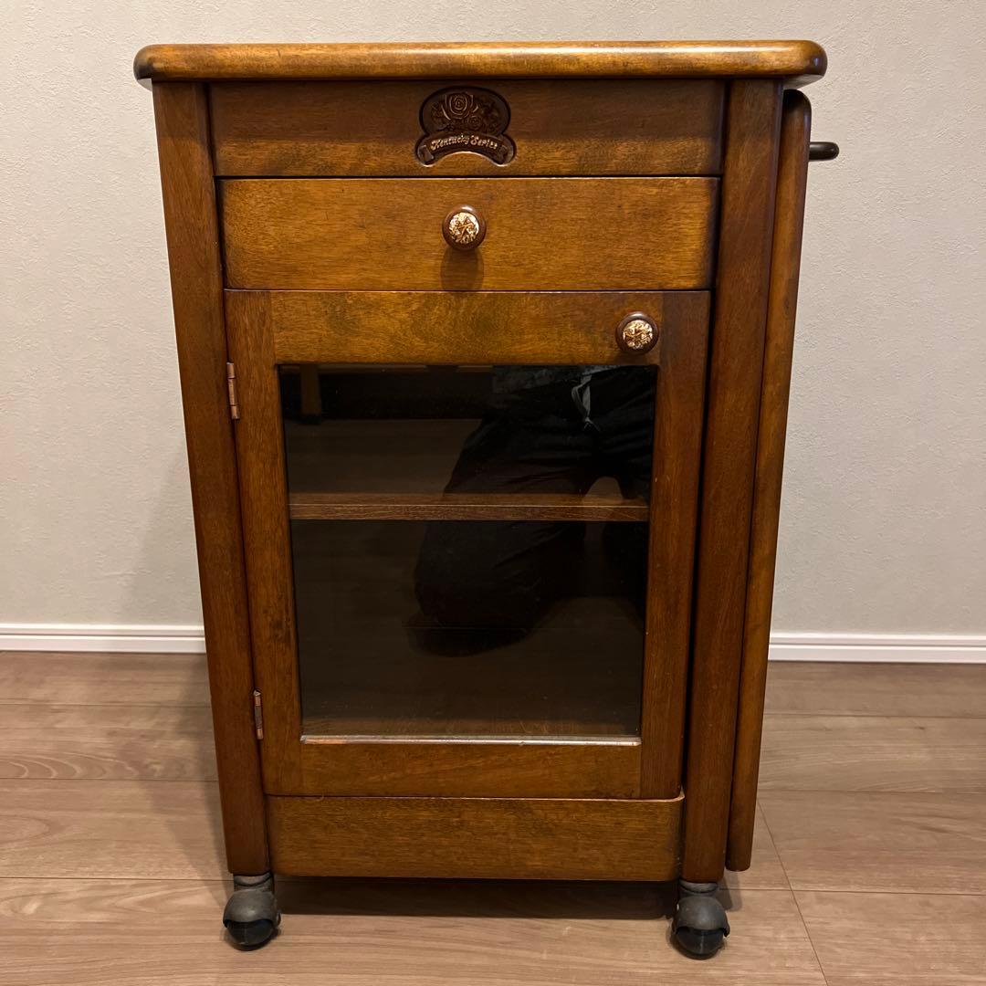 サイドテーブル　棚　アンティーク　昭和