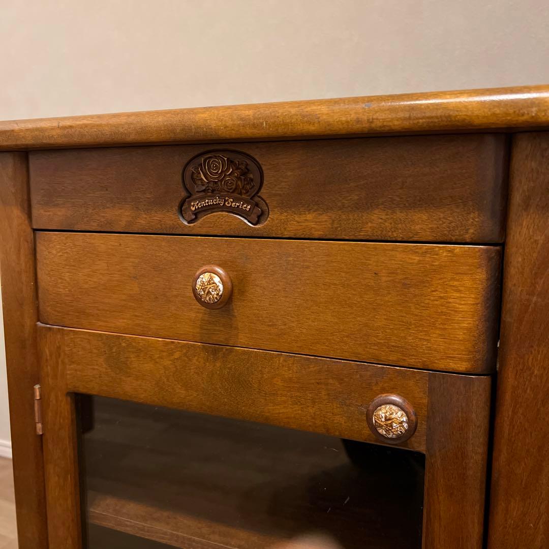 サイドテーブル　棚　アンティーク　昭和