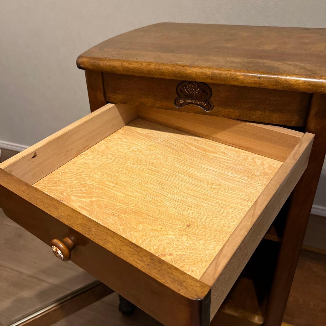 サイドテーブル　棚　アンティーク　昭和