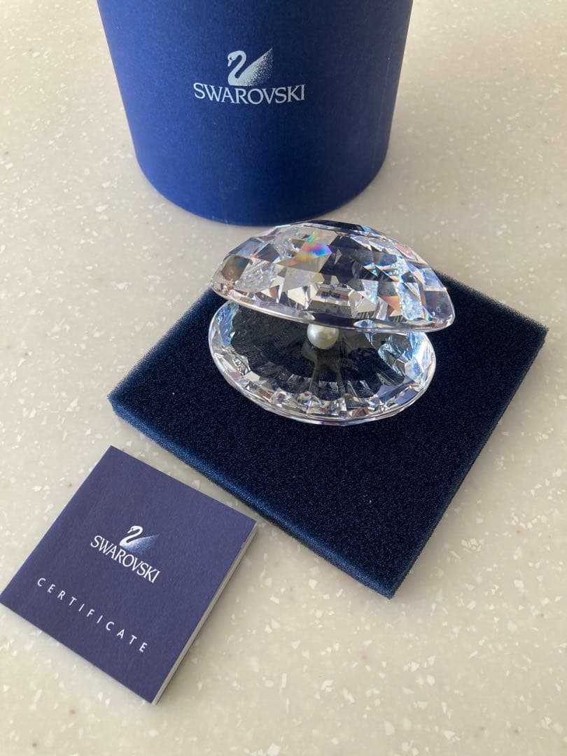 スワロフスキーSWAROVSKI 『シェル』 貝殻クリスタル置物 - メルカリ