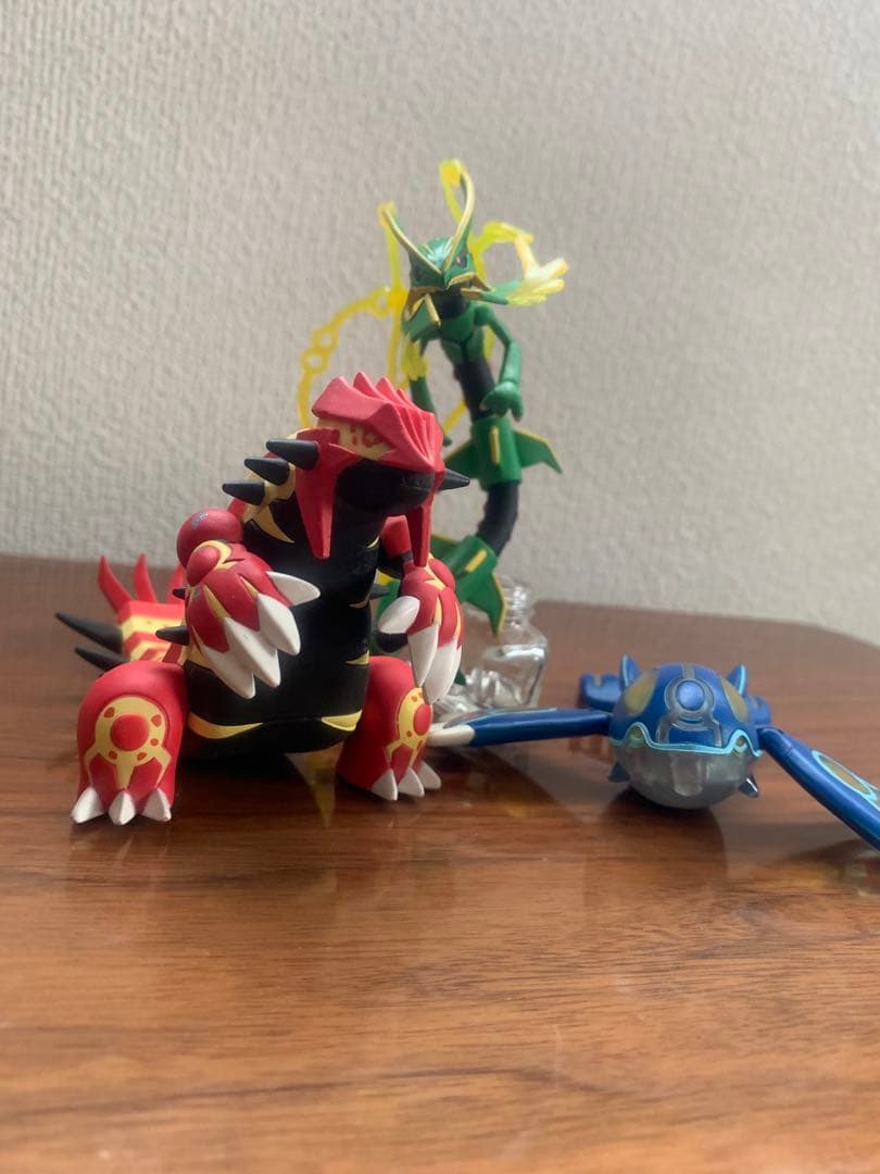 モンコレ メガレックウザ ゲンシグラードン ゲンシカイオーガ 3体