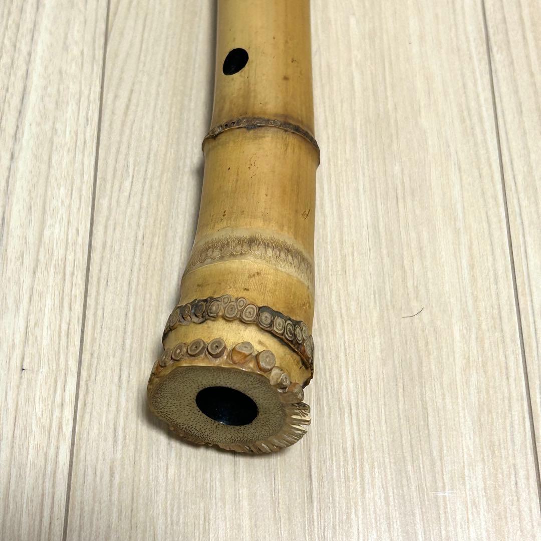 しゅんじろう様専用 尺八 精華銘 和楽器 約55cm 一尺八寸 竹製 現状品
